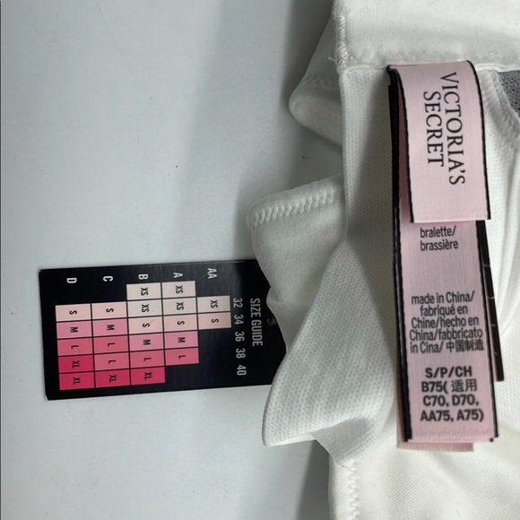 NWT VICTORIA’S SECRET SIZE: S PERFECT COMFORT WIRELESS WHITE BRA - Picture 2 of 2